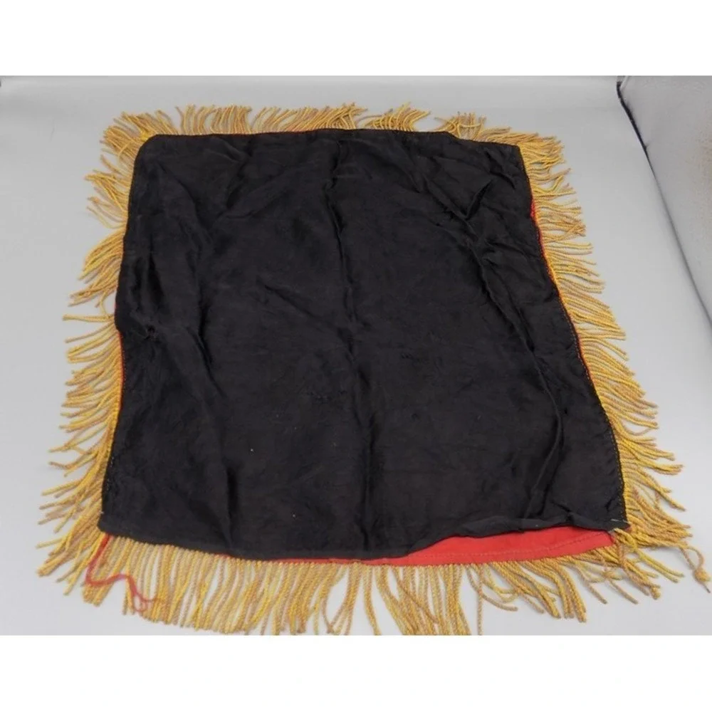 US Army WWII Mother Pillow Cover Fort Jackson SC Fringed Vintage War